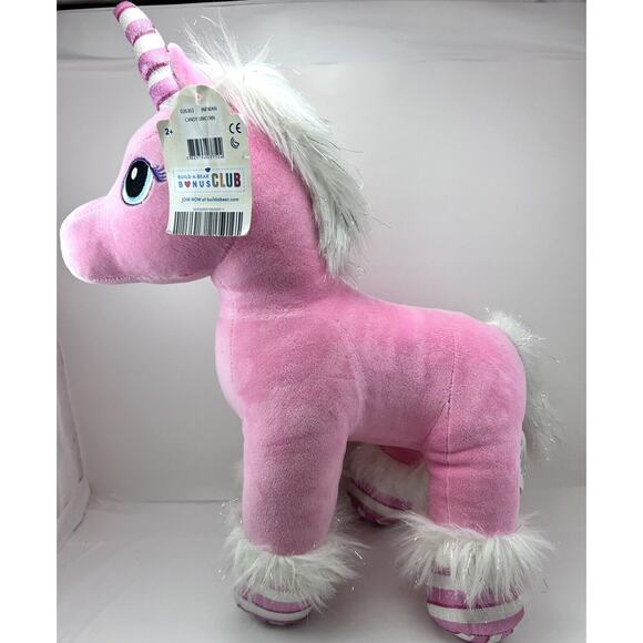 Build-A-Bear BABW 16” Candy Cane Swirl Unicorn Plush Stuffed Animal Toy W/ Dress - Picture 11 of 16